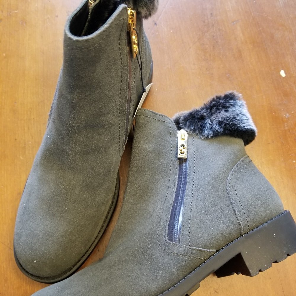 New Cole-Haan Waterproof Suede Booties